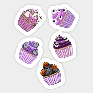 Halloween Cupcakes Sticker